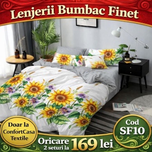 SET LENJERIE SKY HOME PENTRU PAT DUBLU FINET GROS SF10