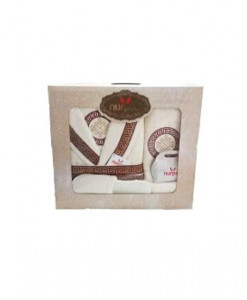Set Prosop si Halat din Bumbac 3 Piese, Nurpak, SBN3-03