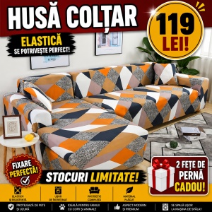 Husa Elastica Pentru Fotoliu / Canapea / Coltar Model Favorit