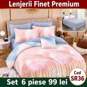 Lenjerie Bumbac Finet 6 piese SR36