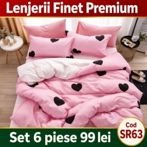 Lenjerie Bumbac Finet 6 piese SR63