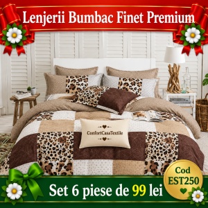 SET LENJERIE EAST COMFORT PENTRU PAT DUBLU FINET GROS EST250