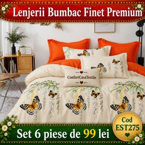 SET LENJERIE EAST COMFORT PENTRU PAT DUBLU FINET GROS EST275