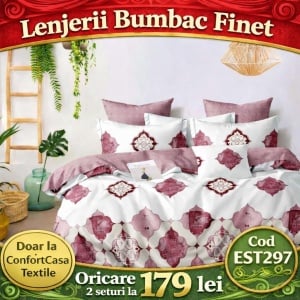 SET LENJERIE EAST COMFORT PENTRU PAT DUBLU FINET GROS EST297