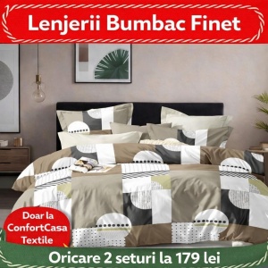 SET LENJERIE EAST COMFORT PENTRU PAT DUBLU FINET GROS EST311