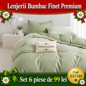 SET LENJERIE EAST COMFORT PENTRU PAT DUBLU FINET GROS EST340