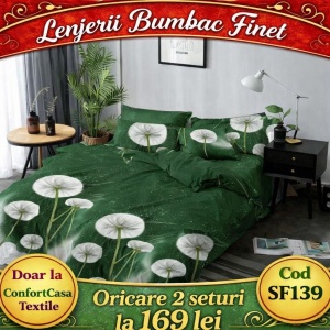 SET LENJERIE SKY HOME PENTRU PAT DUBLU FINET GROS SF139