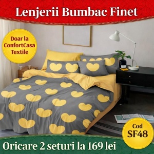 SET LENJERIE SKY HOME PENTRU PAT DUBLU FINET GROS SF48