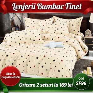 SET LENJERIE SKY HOME PENTRU PAT DUBLU FINET GROS SF96