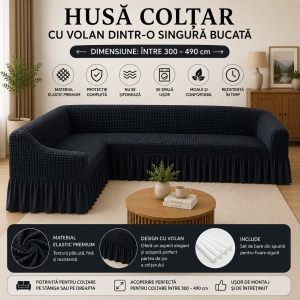 Husa Coltar Creponata Cenusiu
