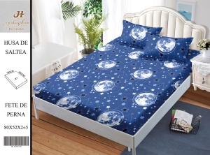 HUSA DE PAT CU ELASTIC CU 2 FETE DE PERNA PREMIUM 180X200 CM HSG21