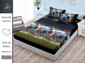 HUSA DE PAT CU ELASTIC CU 2 FETE DE PERNA PREMIUM 180X200 CM HSG60