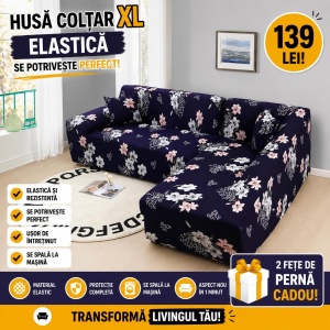 Husa Elastica Pentru Coltar Model Crini XL