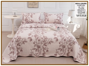 Set Cuvertura de Pat cu 2 Fete, 3 Piese, CUVS38 OFERTA 2 LA 189 LEI