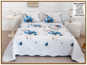 Set Cuvertura de Pat cu 2 Fete, 3 Piese, CUVS50 OFERTA 2 LA 189 LEI