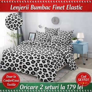Set Lenjerie cu Elastic Finet 6 Piese SKYF01