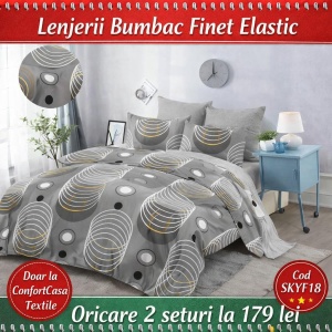 Set Lenjerie cu Elastic Finet 6 Piese SKYF18