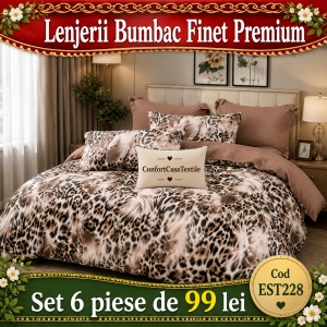 SET LENJERIE EAST COMFORT PENTRU PAT DUBLU FINET GROS EST228