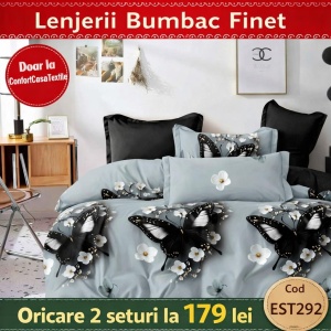 SET LENJERIE EAST COMFORT PENTRU PAT DUBLU FINET GROS EST292