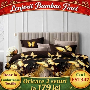 SET LENJERIE EAST COMFORT PENTRU PAT DUBLU FINET GROS EST347