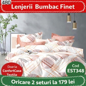 SET LENJERIE EAST COMFORT PENTRU PAT DUBLU FINET GROS EST348
