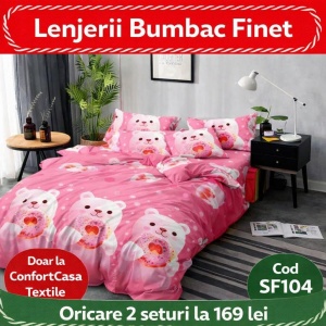 SET LENJERIE SKY HOME PENTRU PAT DUBLU FINET GROS SF104