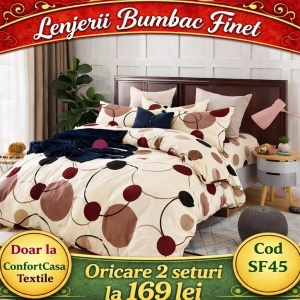 SET LENJERIE SKY HOME PENTRU PAT DUBLU FINET GROS SF45
