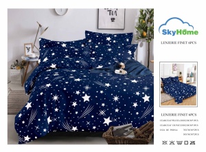 SET LENJERIE SKY HOME PENTRU PAT DUBLU FINET GROS SF84 - Img 2