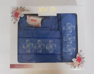 Set Prosoape si Halat din Bumbac 4 Piese LUISA LUS15