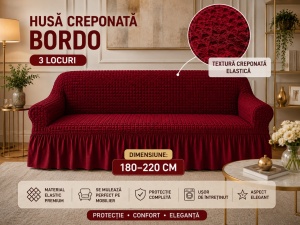 Husa Canapea 3 Locuri Bordo