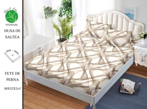 HUSA DE PAT CU ELASTIC CU 2 FETE DE PERNA PREMIUM 180X200 CM HSG71