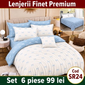 Lenjerie Bumbac Finet 6 piese SR24