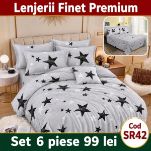 Lenjerie Bumbac Finet 6 piese SR42