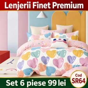 Lenjerie Bumbac Finet 6 piese SR64