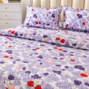 Set Cuvertura de Pat cu 2 Fete, 3 Piese, CUVS01 OFERTA 2 LA 189 LEI - Img 3