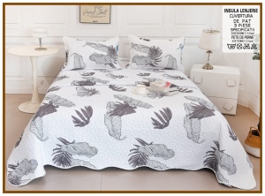 Set Cuvertura de Pat cu 2 Fete, 3 Piese, CUVS25 OFERTA 2 LA 189 LEI