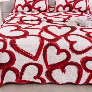 Set Cuvertura de Pat cu 2 Fete, 3 Piese, CUVS36 OFERTA 2 LA 189 LEI - Img 3