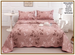Set Cuvertura de Pat cu 2 Fete, 3 Piese, CUVS47 OFERTA 2 LA 189 LEI