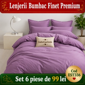 SET LENJERIE EAST COMFORT PENTRU PAT DUBLU FINET GROS EST336