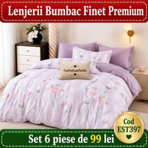SET LENJERIE EAST COMFORT PENTRU PAT DUBLU FINET GROS EST397