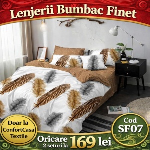 SET LENJERIE SKY HOME PENTRU PAT DUBLU FINET GROS SF07