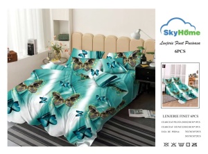 SET LENJERIE SKY HOME PENTRU PAT DUBLU FINET GROS SF141 - Img 2