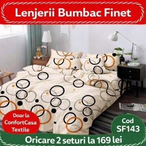 SET LENJERIE SKY HOME PENTRU PAT DUBLU FINET GROS SF143