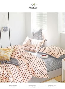 Lenjerie Bumbac 100% Percal cu elastic PRIB01