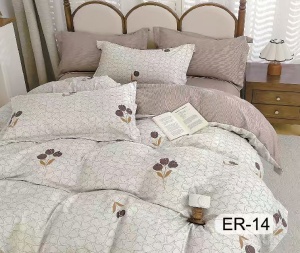 Lenjerie Bumbac Finet Premium 6 piese+husa CADOU ESTD74