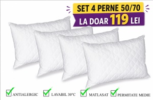 SET 4 PERNE MICROFIBRA MATLASATA 50/70