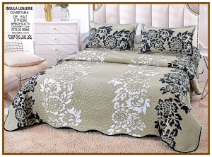 Set Cuvertura de Pat cu 2 Fete, 3 Piese, CUVS02 OFERTA 2 LA 189 LEI
