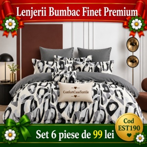 SET LENJERIE EAST COMFORT PENTRU PAT DUBLU FINET GROS EST190