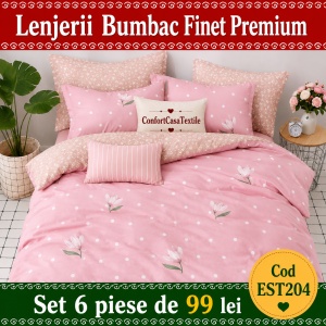 SET LENJERIE EAST COMFORT PENTRU PAT DUBLU FINET GROS EST204