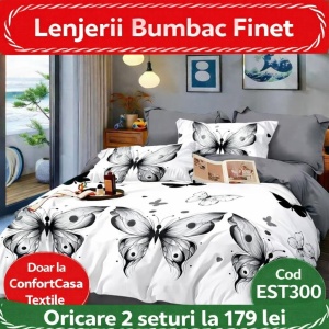 SET LENJERIE EAST COMFORT PENTRU PAT DUBLU FINET GROS EST300